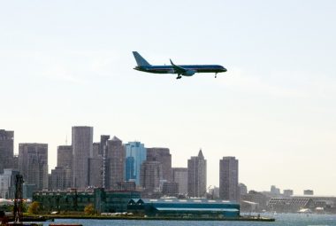 Airline over Boston