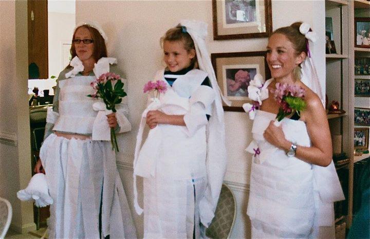 Toilet Paper Dresses