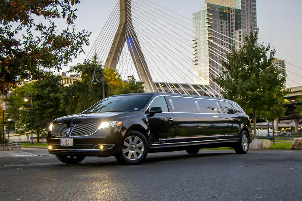 Black stretch limo