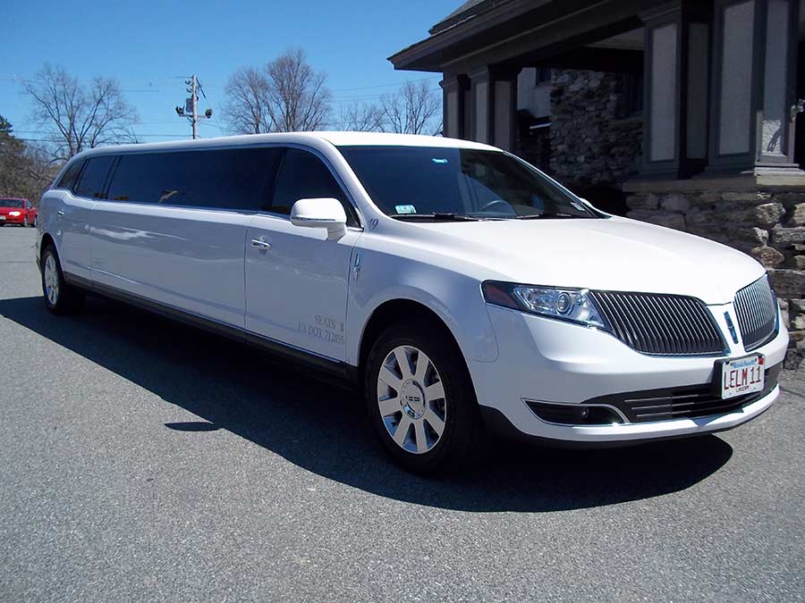 White stretch limo