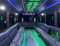 30 Passenger interior of a party bus