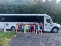 13th birthday party in a LeLimo bus