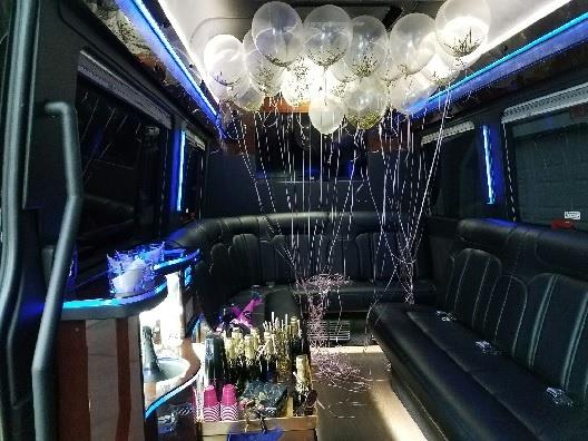 Limosine with balloons