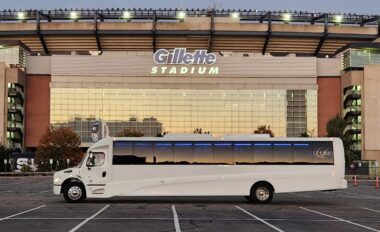 Party bus at Gillette stadium