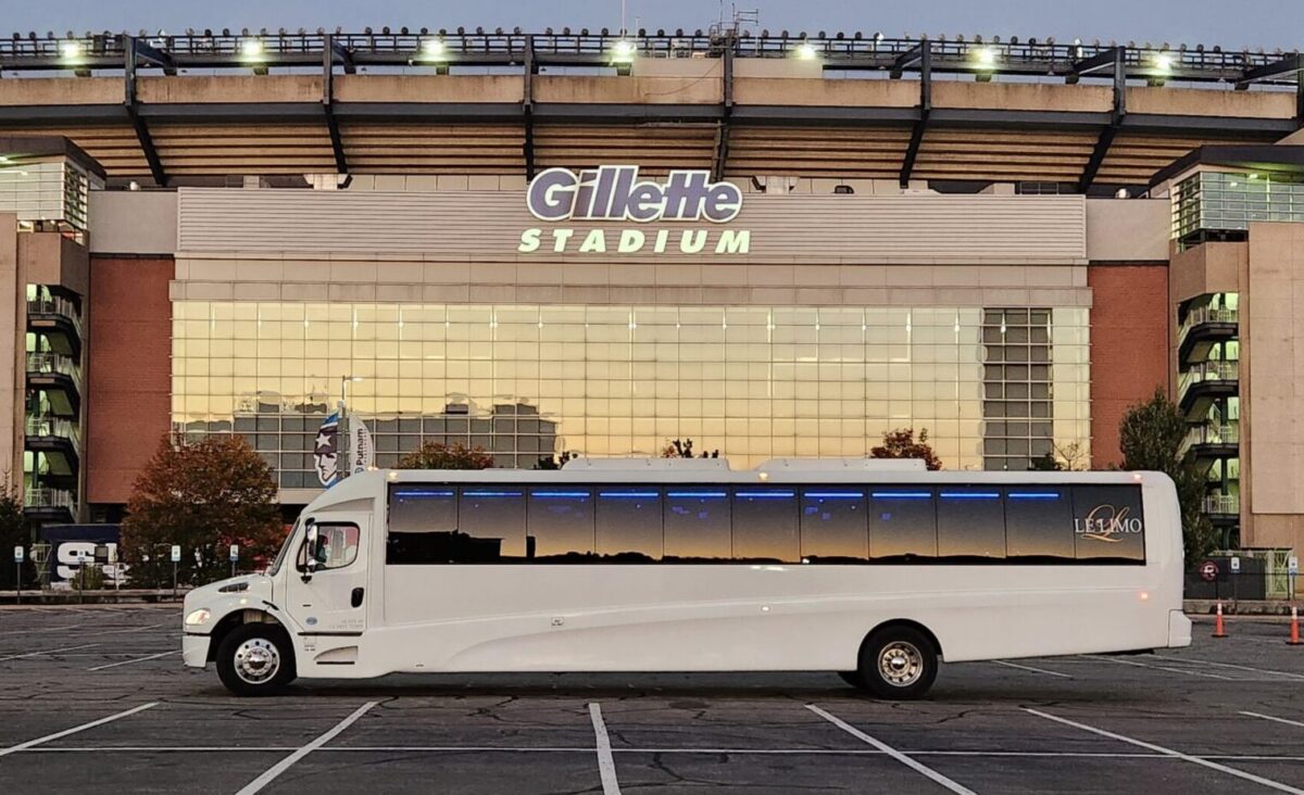 Party bus at Gillette stadium