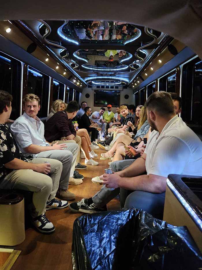 Night out in the party bus